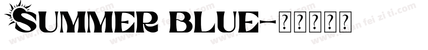 Summer blue字体转换